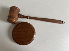 Wooden Gavel and Block Set for Lawyer Judge Auction Meetings