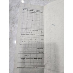 Vintage Antique Horse Bill of Sale 1938 Denver Colorado Paper 75 Dollars