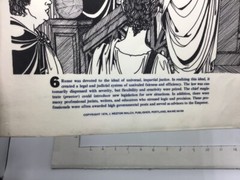 Original 1974 ORIGINS OF LAW Poster – ROME – J Weston Walch