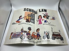 Original LAW Poster 1977 justice publications — SCHOOL LAW —