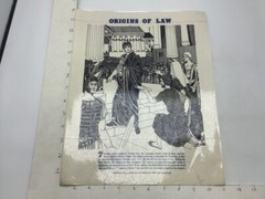 Original 1974 ORIGINS OF LAW Poster – ROME -HADRIAN – J Weston Walch 11 x 14″