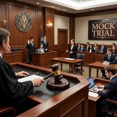 Solid Hardwood Gavel with Block 9.7 Inch Standard Size for Meetings and Trials