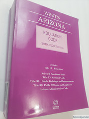 West’s Arizona Education Code 2019-202020 Edition, Thompson Reuters