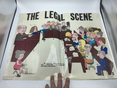 Original LAW Poster 1976 justice publications — THE LEGAL SYSTEM —
