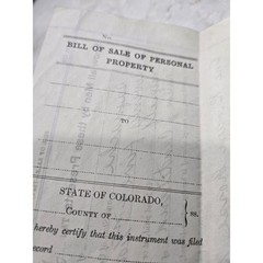 Vintage Antique Horse Bill of Sale 1938 Denver Colorado Paper 75 Dollars