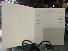 RARE THURGOOD MARSHALL ORIGINAL FUNERAL PROGRAM/OBSEQUIES (Unframed)