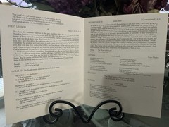 RARE THURGOOD MARSHALL ORIGINAL FUNERAL PROGRAM/OBSEQUIES (Unframed)