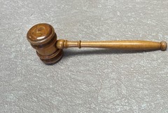 Wooden Gavel Legal Collectible Courtroom Judge Lawyers & Legal Theme