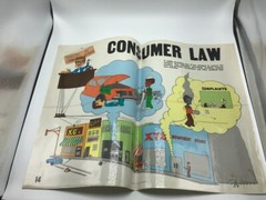 Original LAW Poster 1977 justice publications — CONSUMER LAW —