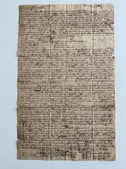Colonial Era Manuscript Relating To William Penn, James Claypoole And Others